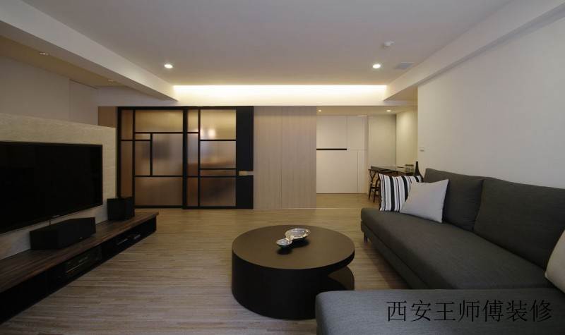 简约原木日式装修风格客厅图片