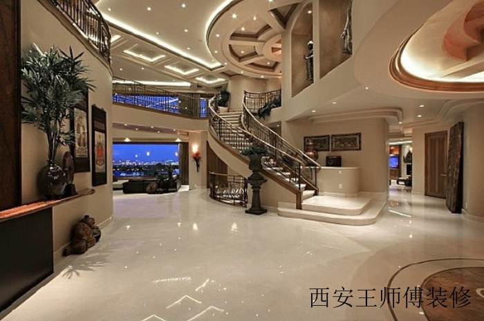 超豪华现代 酒店式别墅室内设计
