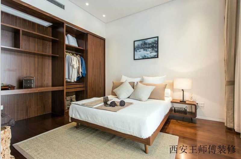 简约设计卧室实木衣柜效果图
