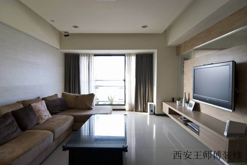 简约现代客厅精装效果图