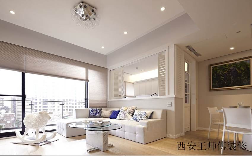时尚简欧客厅沙发装饰图