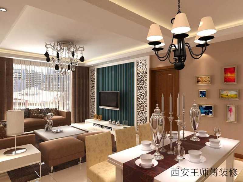 现代欧式餐厅软装设计