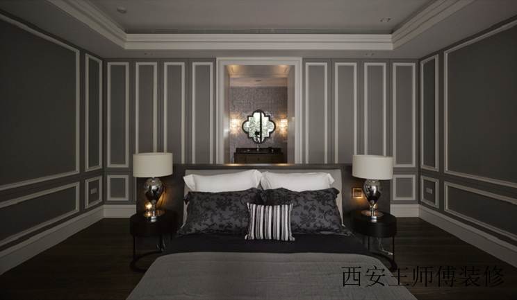 家装卧室后现代风格设计装修效果图