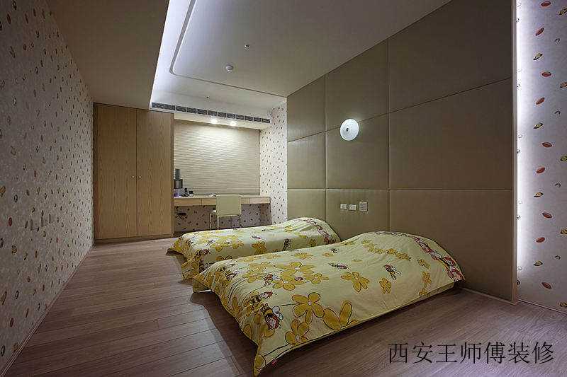 现代家居儿童房 软包背景墙设计