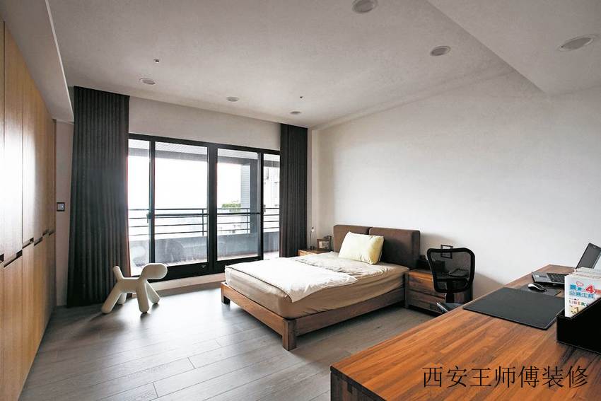 美式轻工业混搭 卧室窗帘设计