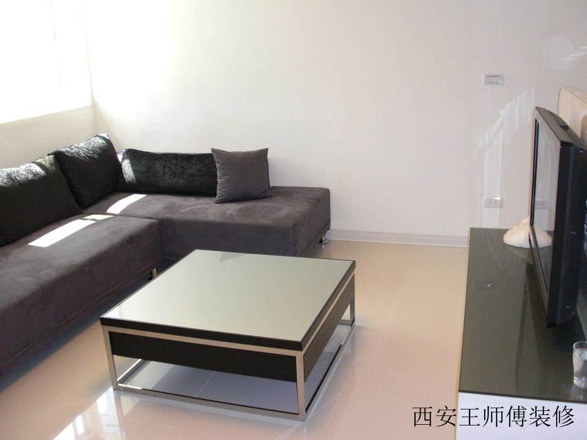 经典简约风格单身公寓不锈钢客厅桌装饰