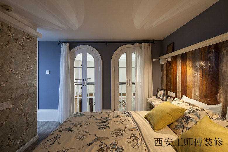 时尚混搭设计卧室装潢案例图