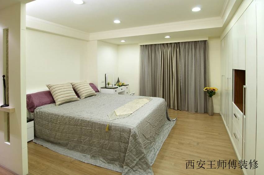 清新唯美简约二居卧室图