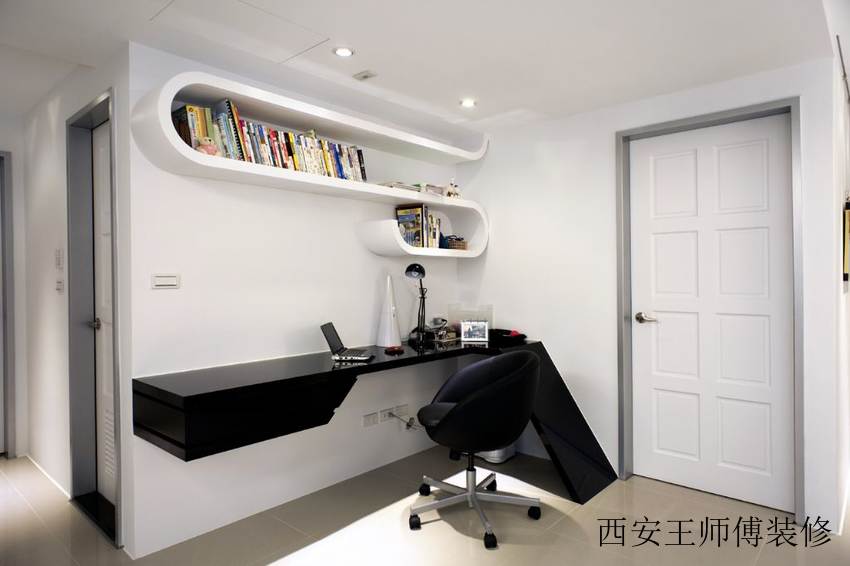 简约创意设计书房效果图
