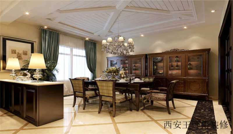 古典欧式风格餐厅吊顶设计