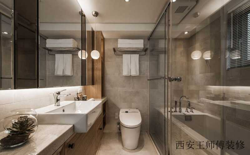 宜家卫生间原木浴室柜设计