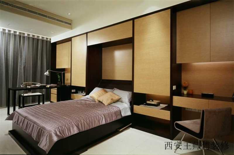 现代中式风格卧室装修图