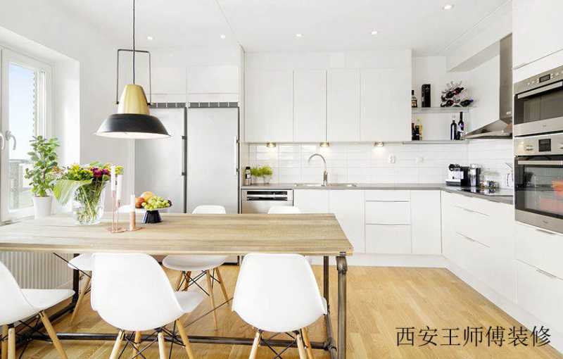 北欧混搭风餐厨房装修图