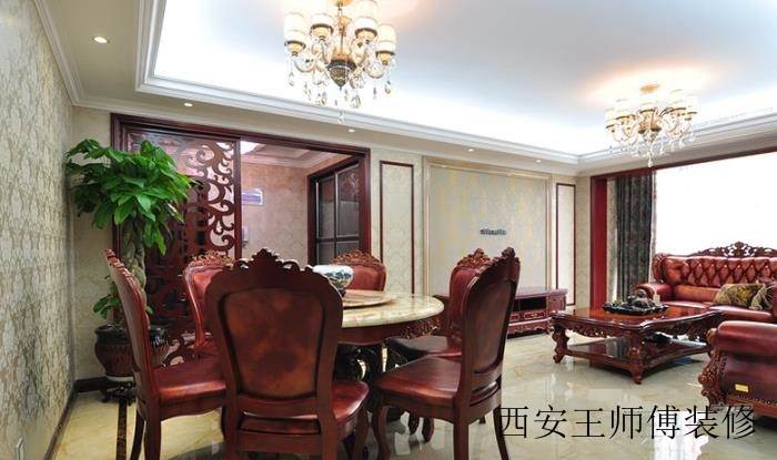 奢华欧式古典风格红木家具装饰效果图