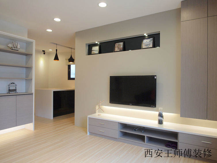现代简约装修 电视背景墙效果图