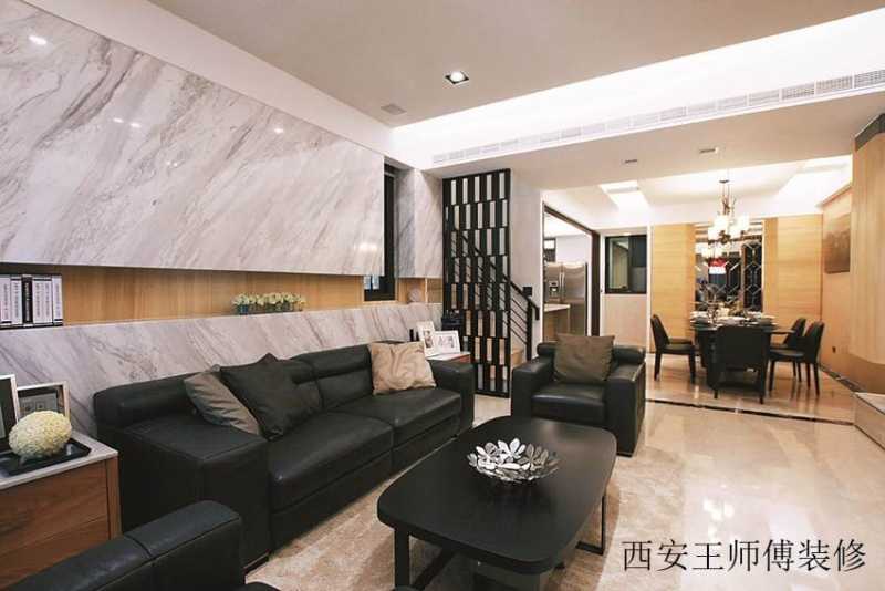 180平米小别墅室内隔断后现代装饰风格装修欣赏图