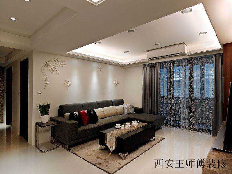 现代风格客厅吊顶效果图