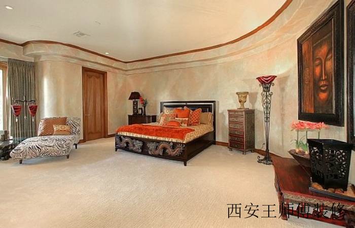 古典豪华现代别墅卧室装修图