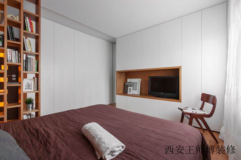 素雅现代卧室电视背景墙设计图