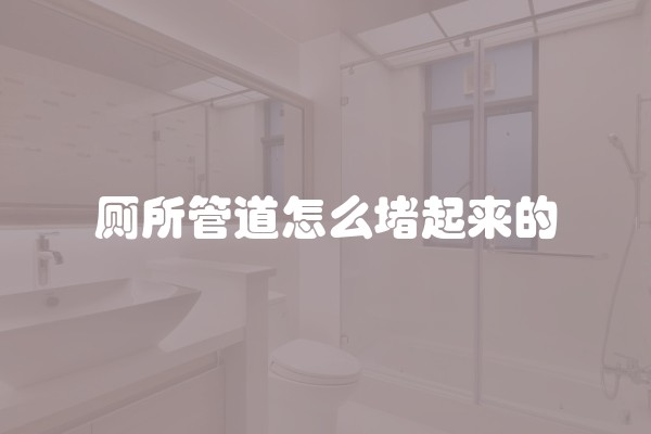 厕所管道怎么堵起来的