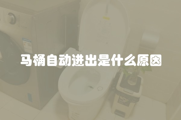 马桶自动进出是什么原因 马桶自动进出是什么原因