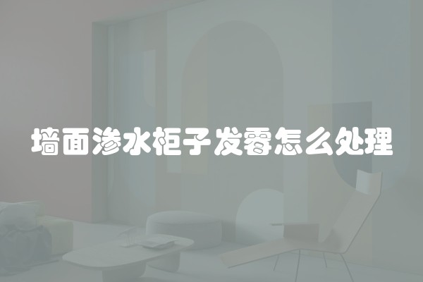 墙面渗水柜子发霉怎么处理 墙面渗水柜子发霉怎么处理