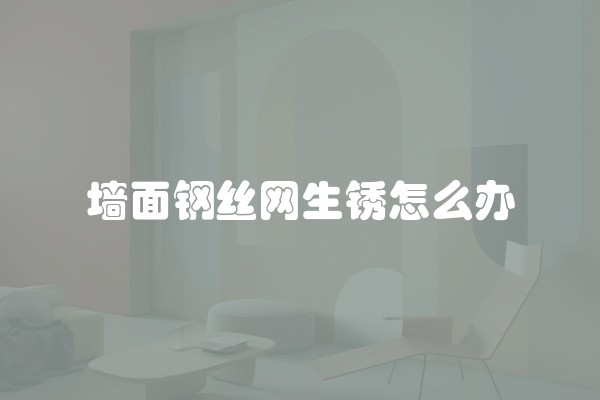 墙面钢丝网生锈怎么办