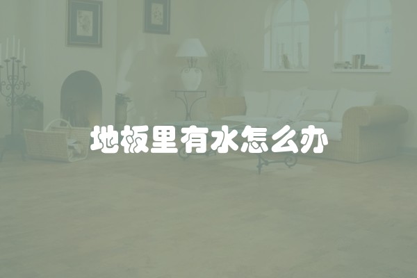 地板里有水怎么办 地板里有水怎么办