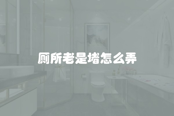 厕所老是堵怎么弄 厕所老是堵怎么弄