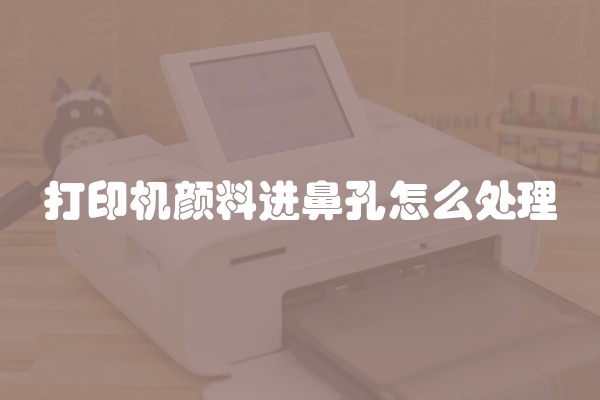 打印机颜料进鼻孔怎么处理 打印机颜料进鼻孔怎么处理