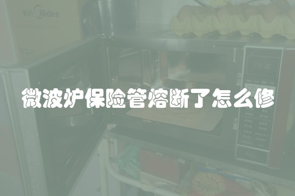 微波炉保险管熔断了怎么修