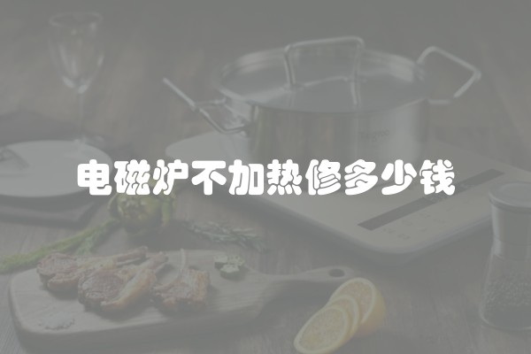 电磁炉不加热修多少钱