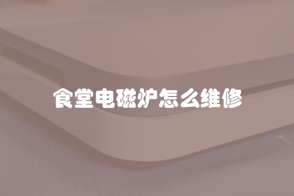食堂电磁炉怎么维修