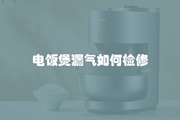 电饭煲漏气如何检修