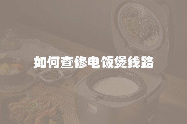 如何查修电饭煲线路