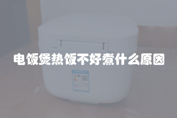 电饭煲热饭不好煮什么原因