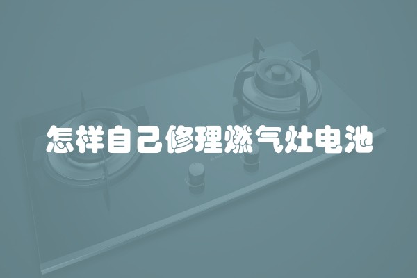 怎样自己修理燃气灶电池