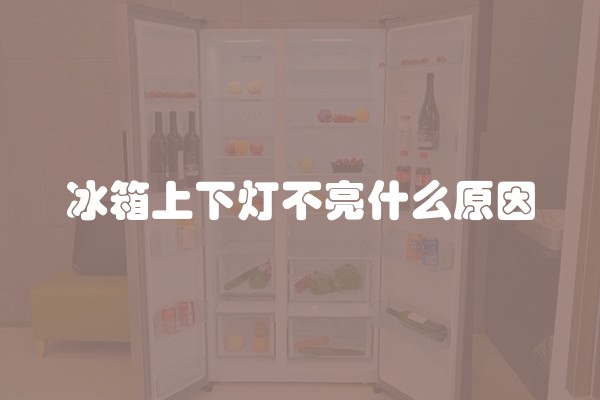 冰箱上下灯不亮什么原因